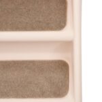 Hondentrap inklapbaar 62x40x49,5 cm crème – Image 6