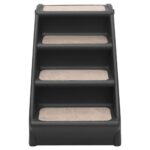 Hondentrap inklapbaar 62x40x49,5 cm zwart - Afbeelding 2