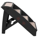 Hondentrap inklapbaar 62x40x49,5 cm zwart - Afbeelding 3