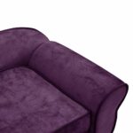 Hondenbank 72x45x30 cm pluche bordeauxrood – Image 6
