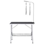Hondentrimtafel verstelbaar met 2 lussen en opbergschap - Afbeelding 2