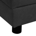 Hondenbank met kussen 83x44x44 cm pluche zwart – Image 7