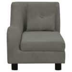 Hondenbank met kussen 83x44x44 cm pluche donkergrijs - Afbeelding 4