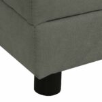 Hondenbank met kussen 83x44x44 cm pluche donkergrijs - Afbeelding 7