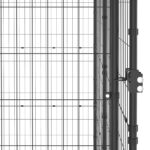 Hondenkennel voor buiten 110x220x180 cm staal - Afbeelding 4
