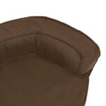 Hondenbed ergonomisch linnen-look 60x42 cm bruin - Afbeelding 5