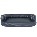 Hondenmand ergonomisch schuim 88x65 cm kunstleer donkerblauw – Image 3