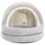Kattenmand 40x40x35 cm grijs en crèmekleurig - Afbeelding 2