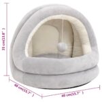 Kattenmand 40x40x35 cm grijs en crèmekleurig - Afbeelding 6