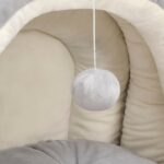 Kattenmand 50x50x45 cm grijs en crèmekleurig - Afbeelding 5