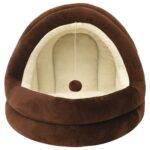 Kattenmand 40x40x35 cm bruin en crèmekleurig – Image 2