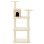 Kattenkrabpaal met sisal krabpalen 118,5 cm crèmekleurig – Image 2