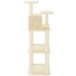 Kattenkrabpaal met sisal krabpalen 118,5 cm crèmekleurig – Image 3