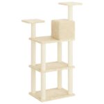 Kattenkrabpaal met sisal krabpalen 118,5 cm crèmekleurig – Image 4