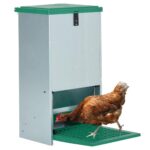 Pluimveevoerbak automatisch met pedaal 20 kg