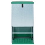 Pluimveevoerbak automatisch met pedaal 20 kg - Afbeelding 2