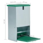 Pluimveevoerbak automatisch met pedaal 20 kg - Afbeelding 7