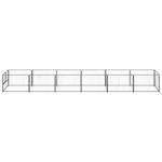 Hondenkennel 6 m² staal zwart