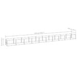 Hondenkennel 10 m² staal zilverkleurig - Afbeelding 5