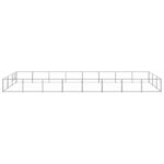 Hondenkennel 24 m² staal zilverkleurig