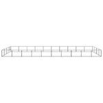 Hondenkennel 40 m² staal zwart