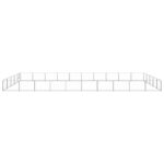 Hondenkennel 50 m² staal zilverkleurig