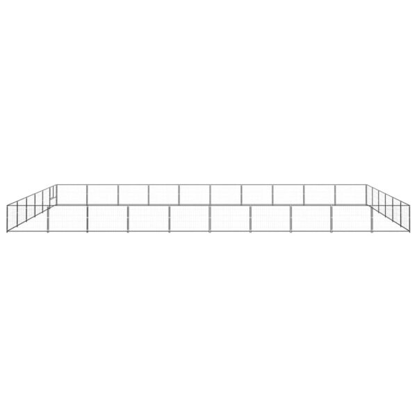 Hondenkennel 60 m² staal zwart