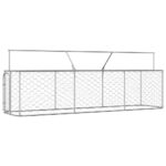Hondenkennel voor buiten met dak 400x100x150 cm – Image 3