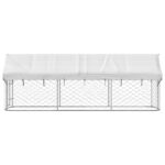Hondenkennel voor buiten met dak 400x100x150 cm – Image 5
