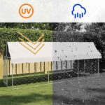 Hondenkennel voor buiten met dak 400x100x150 cm – Image 7