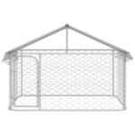Hondenkennel voor buiten met dak 200x200x150 cm – Image 2