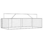 Hondenkennel voor buiten met dak 400x200x150 cm – Image 3