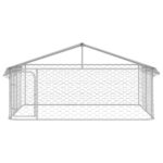 Hondenkennel met dak 300x300x150 cm – Image 2