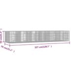Konijnenkooi met 6 panelen 327x79x54 cm gegalvaniseerd ijzer – Image 6