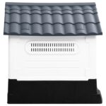 Hondenhok 57x68x66 cm polypropeen grijs - Afbeelding 2