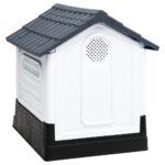 Hondenhok 57x68x66 cm polypropeen grijs - Afbeelding 3
