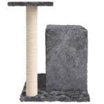 Kattenmeubel met sisal krabpale 51 cm donkergrijs – Image 3