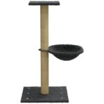 Kattenmeubel met sisal krabpaal 74 cm donkergrijs - Afbeelding 4