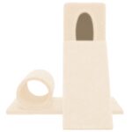 Kattenmeubel met sisal krabpaal 59 cm crèmekleurig - Image 2