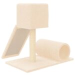 Kattenmeubel met sisal krabpaal 59 cm crèmekleurig - Image 4