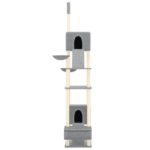 Kattenmeubel vloer tot plafond 277-303 cm lichtgrijs - Afbeelding 2