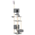 Kattenmeubel vloer tot plafond 277-303 cm lichtgrijs - Afbeelding 5