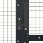Volière 179x100x185 m aluminium antracietkleurig - Afbeelding 5