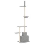 Kattenmeubel vloer tot plafond 250,5-276,5 cm lichtgrijs - Image 4