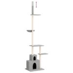 Kattenmeubel vloer tot plafond 250,5-276,5 cm lichtgrijs - Image 5