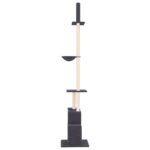 Kattenmeubel vloer tot plafond 250,5-276,5 cm donkergrijs - Image 3