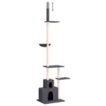 Kattenmeubel vloer tot plafond 250,5-276,5 cm donkergrijs - Image 5