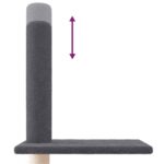 Kattenmeubel vloer tot plafond 250,5-276,5 cm donkergrijs - Image 6