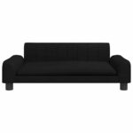 Hondenmand 90x53x30 cm stof zwart - Image 2