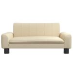 Hondenmand 70x45x30 cm stof crèmekleurig - Image 2